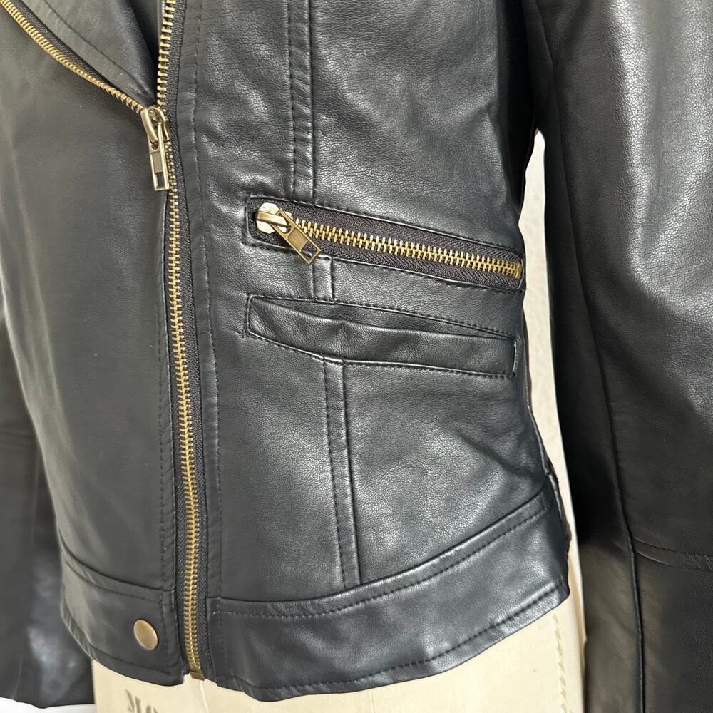 Takara | P.U. Biker Style Jacket size S - Picture 6 of 9